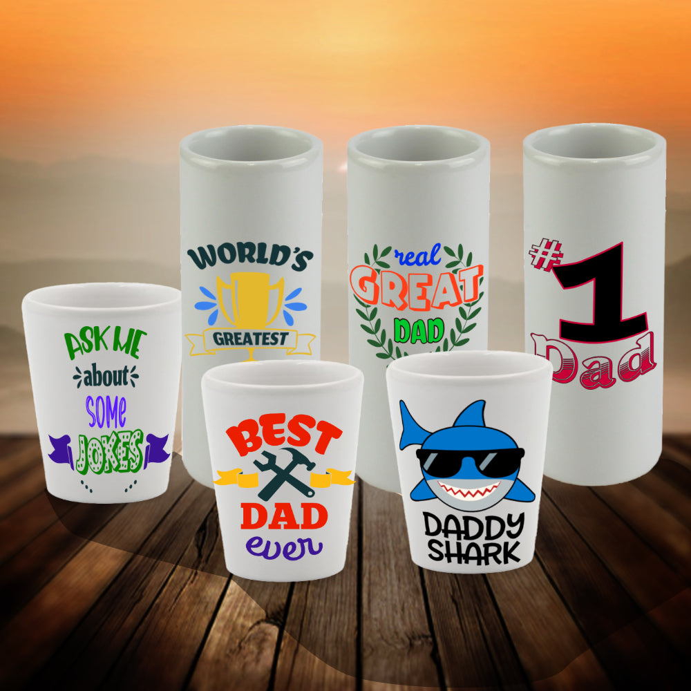 Father's Day Personalized Ceramic Shot Glass
