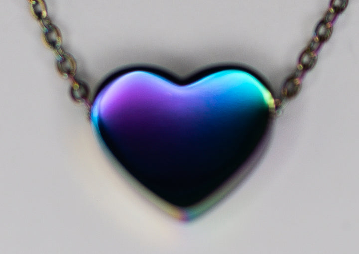 Personalized Heart Stainless Steel Necklace - 5 Finishes