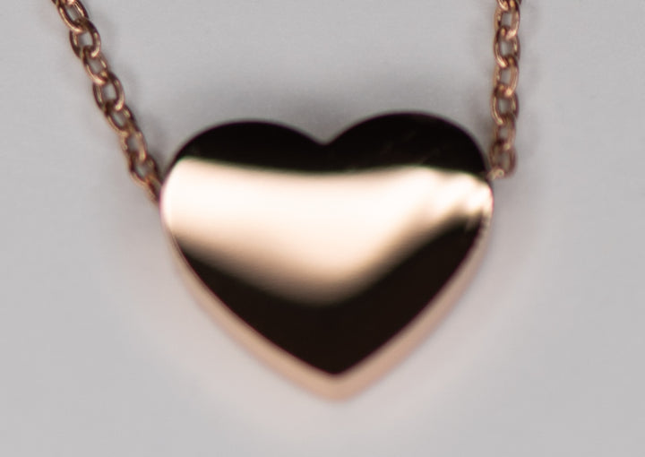 Personalized Heart Stainless Steel Necklace - 5 Finishes