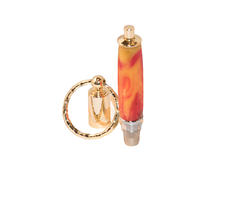 Flame On Cigar Punch Key Chain