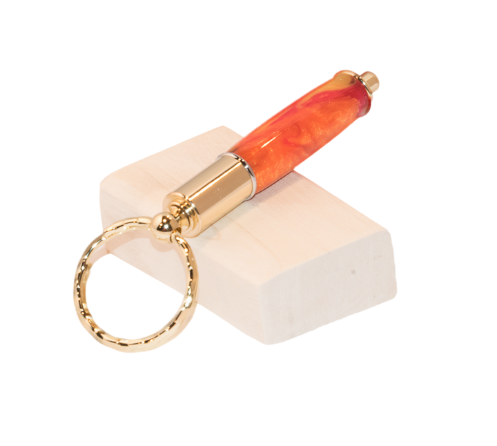 Flame On Cigar Punch Key Chain