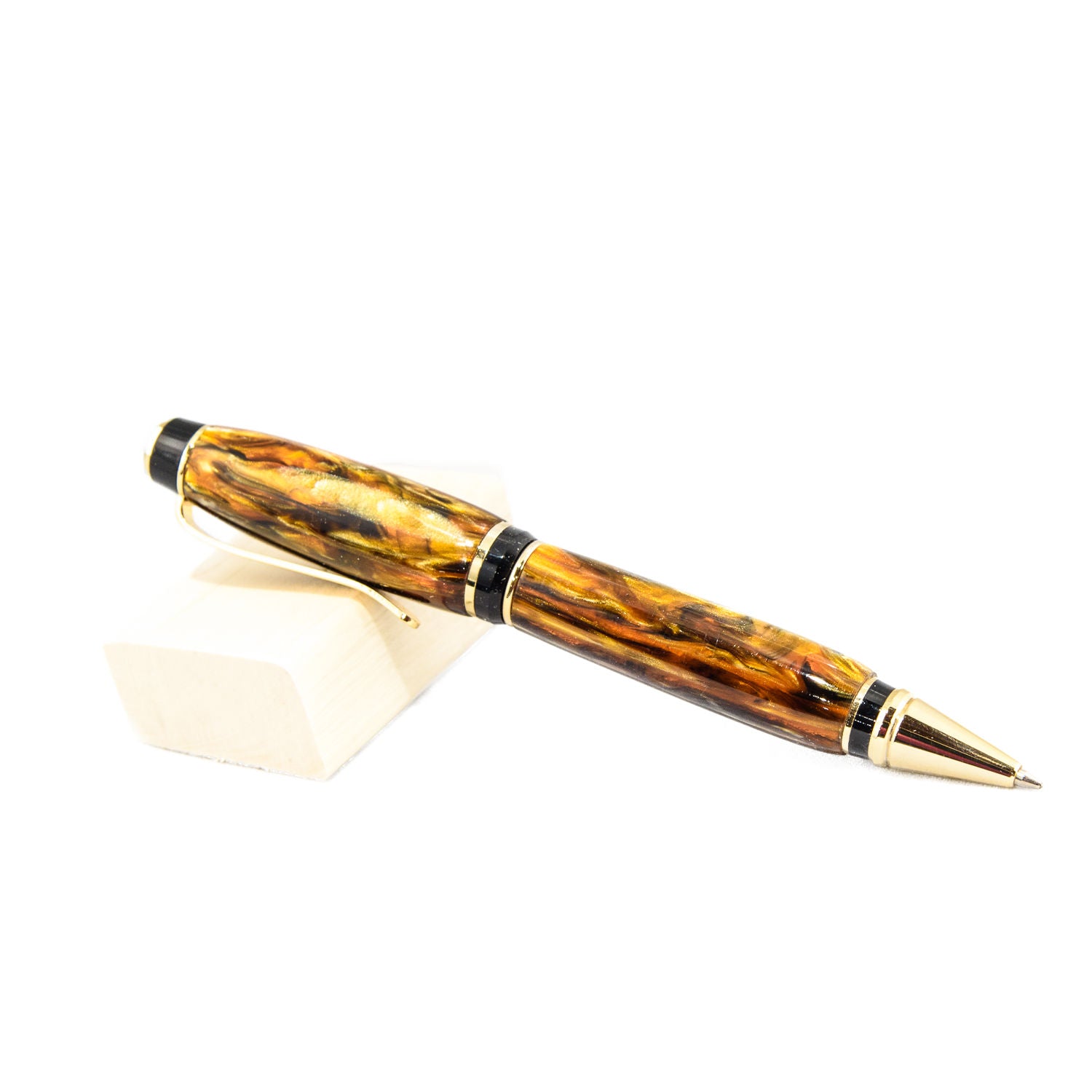 Handmade Resin buy and Gold Tone Ballpoint Pen